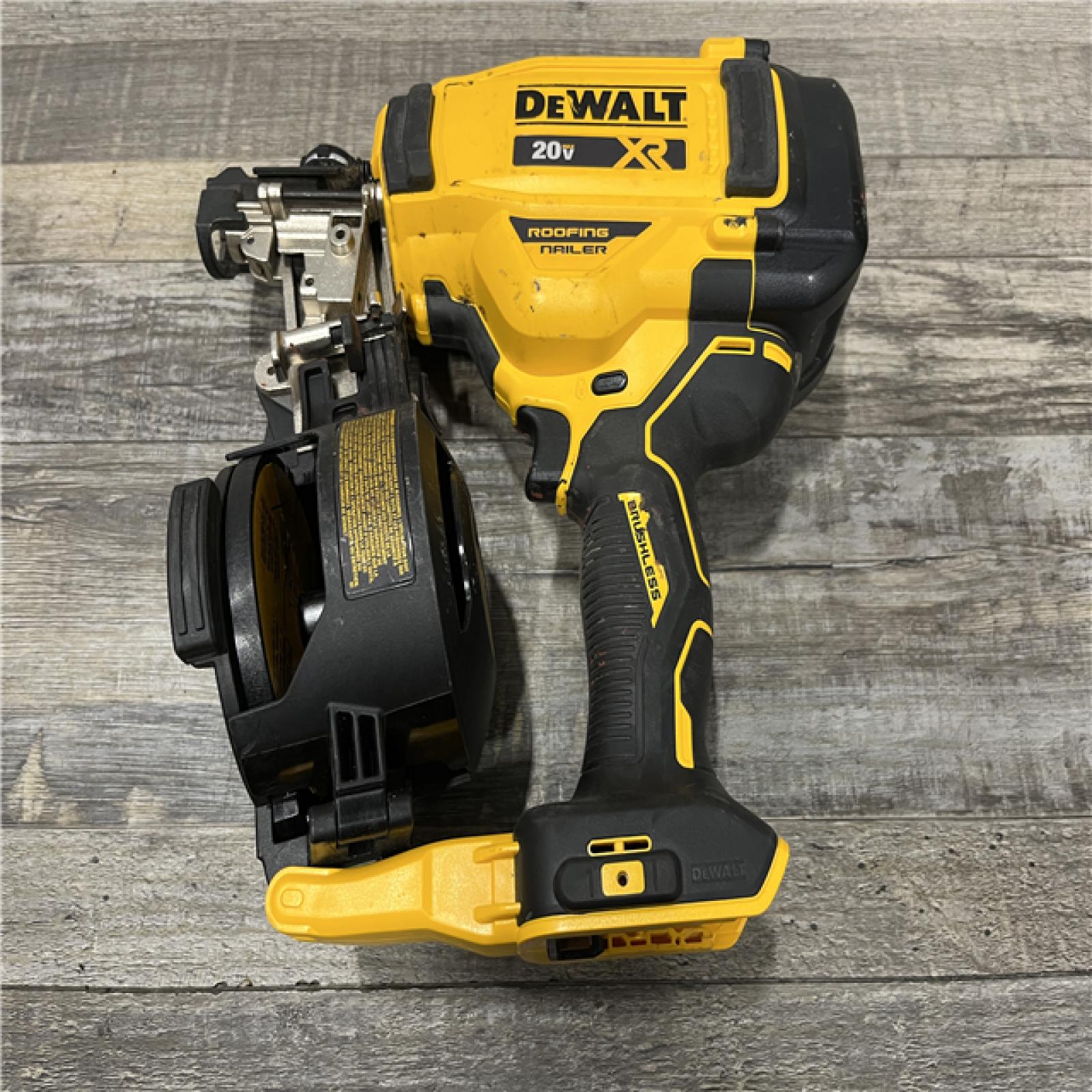 AS-IS DEWALT 20V MAX 15-Degree Electric Cordless Roofing Nailer (Tool Only)