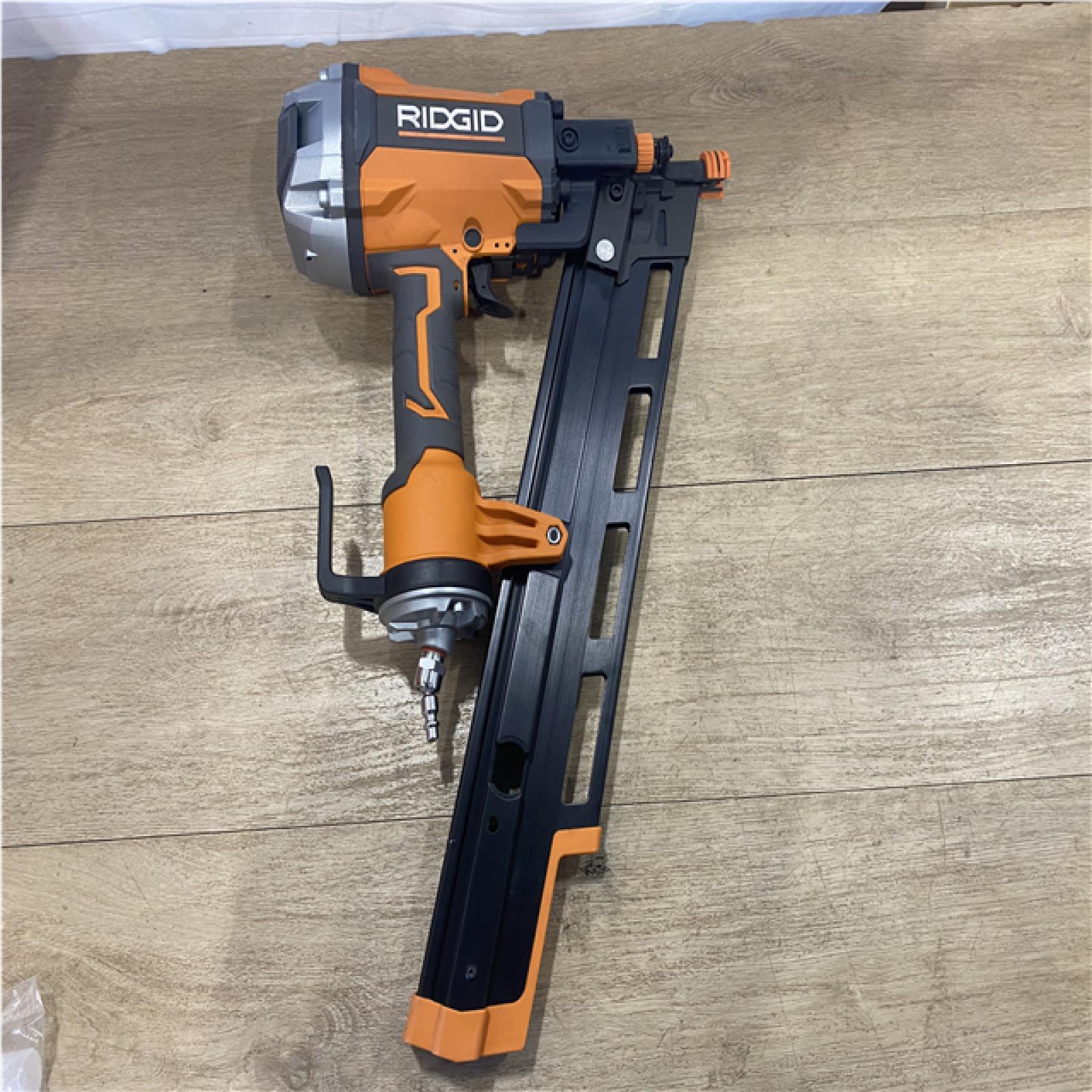 AS-IS RIDGID Pneumatic 21-Degree 3-1/2 in. Round Head Framing Nailer