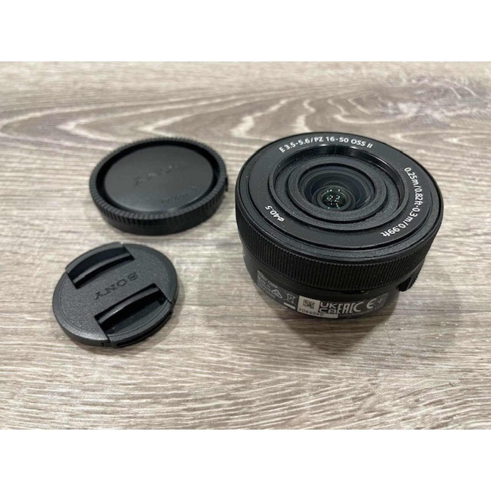 AS-IS Sony - E PZ 16–50 mm F3.5–5.6 OSS II Compact APS-C Standard Power Zoom Lens - Black