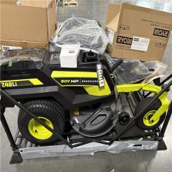 California AS-IS Ryobi 80V HP 42 Lithium Electric Zero Turn Riding Mower, includes (2) Batteries & Charger; Appears in Excellent Condition