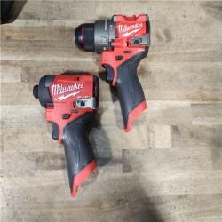 HOUSTON LOCATION - AS-IS Milwaukee 3497-22 12V Brushless Hammer Drill and Impact Driver Combo Kit