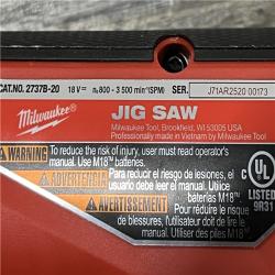 AS-IS Milwaukee FUEL 18V Lithium-Ion Brushless Cordless Barrel Grip Jig Saw (Tool Only)