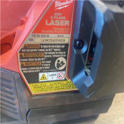 AS-IS Milwaukee 12-Volt Lithium-Ion Cordless Green 250 ft. 3-Plane Laser Level Kit