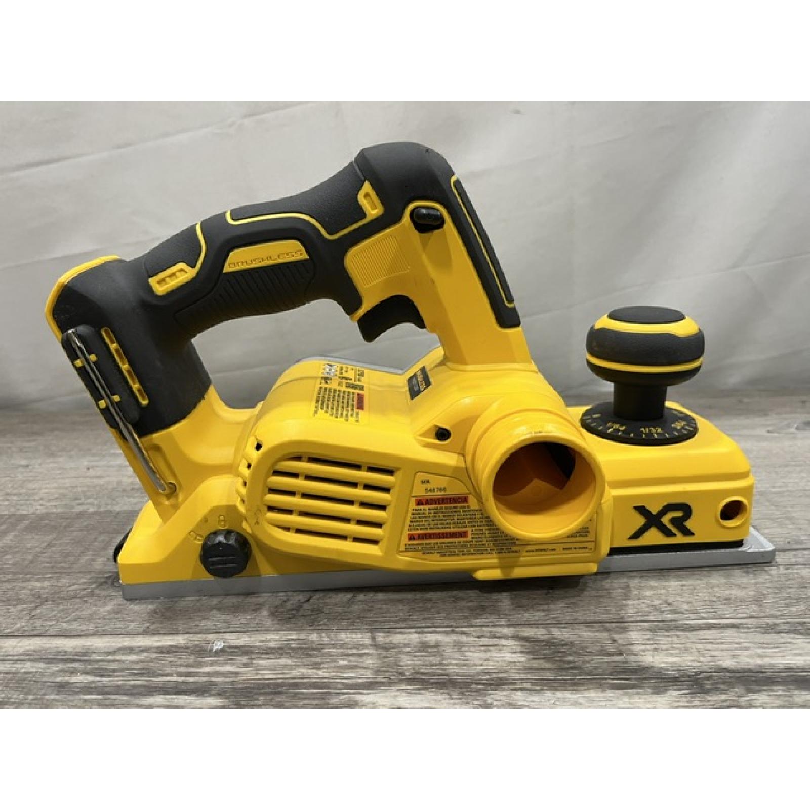 AS-IS DEWALT 20V MAX XR Cordless Brushless 3-1/4 in. Planer (Tool Only)