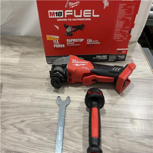 AS-IS Milwaukee FUEL 18V Lithium-Ion Brushless Cordless 4-1/2 in./5 in. Grinder w/Paddle Switch (Tool-Only)