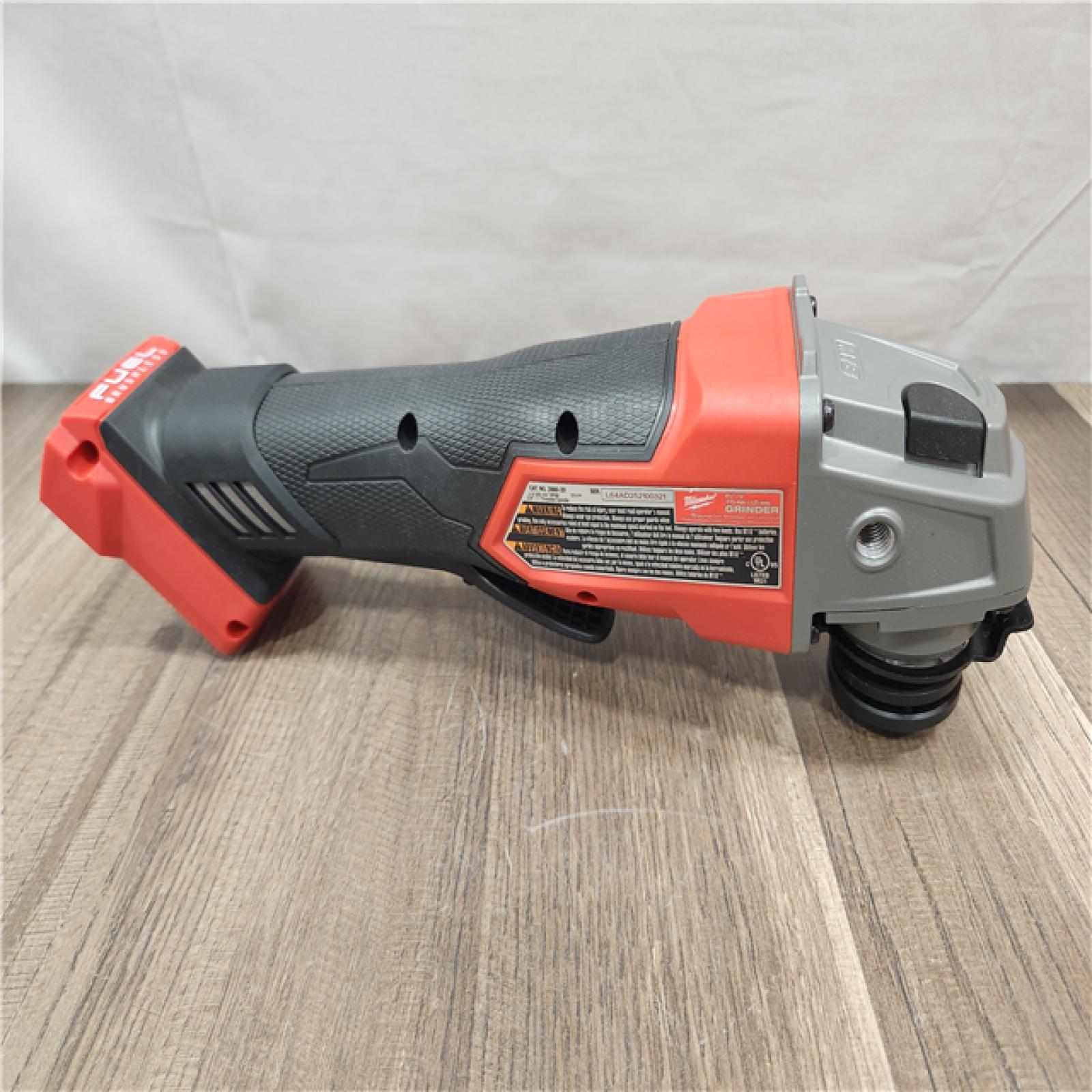 AS-IS- Milwaukee FUEL 18-Volt Lithium-Ion Brushless Cordless 4-1/2 in./5 in. Grinder W/Paddle Switch (Tool-Only)