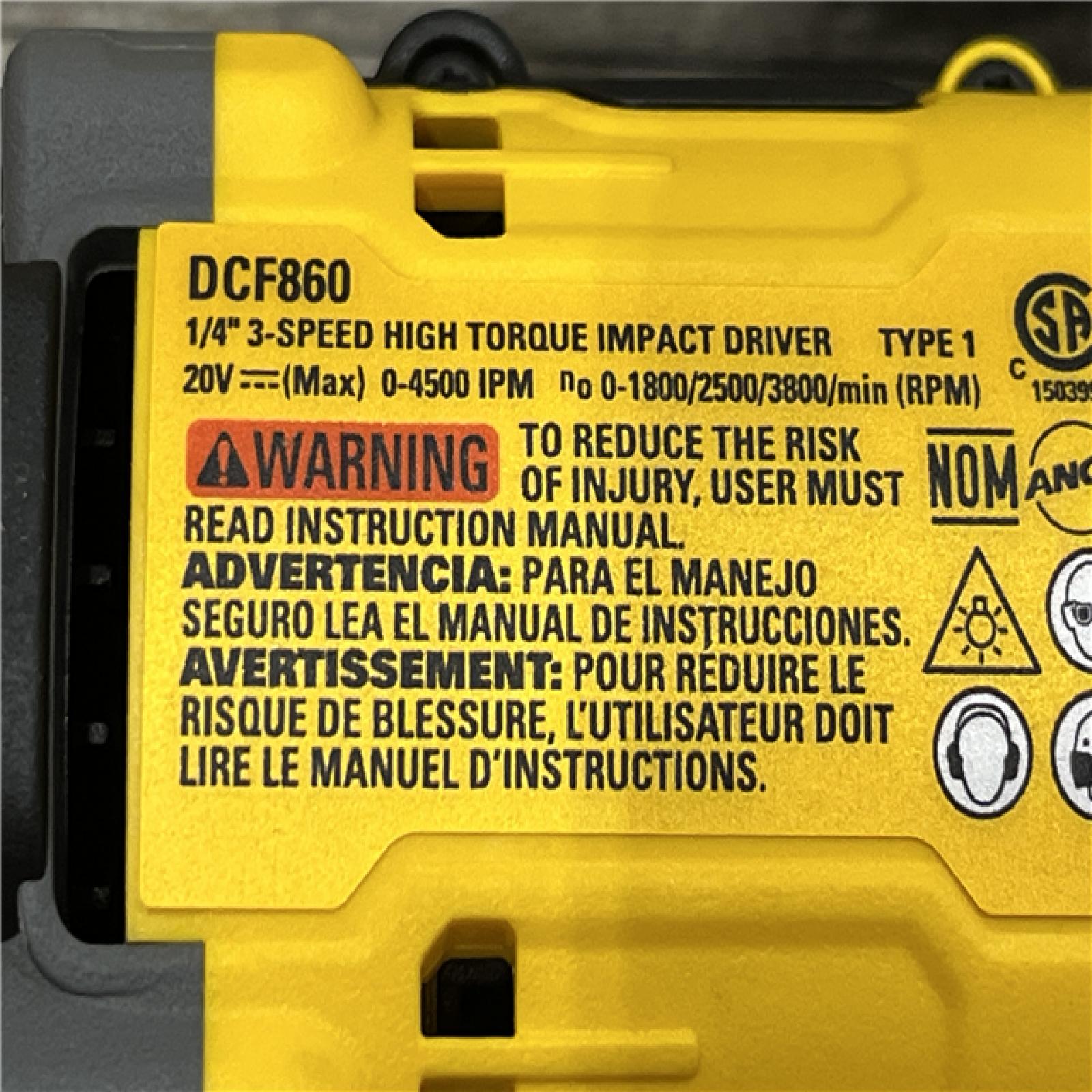 AS-IS DEWALT 20V MAX Lithium-Ion Cordless 3-Tool Combo Kit