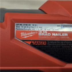 AS-IS Milwaukee M18 FUEL 18 Gauge Brad Nailer (TOOL ONLY)