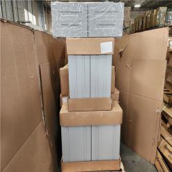 Phoenix AS-IS Hampton Bay Shaker Assembled Kitchen Cabinet in Dove Gray Pallet (7-Cabinets)