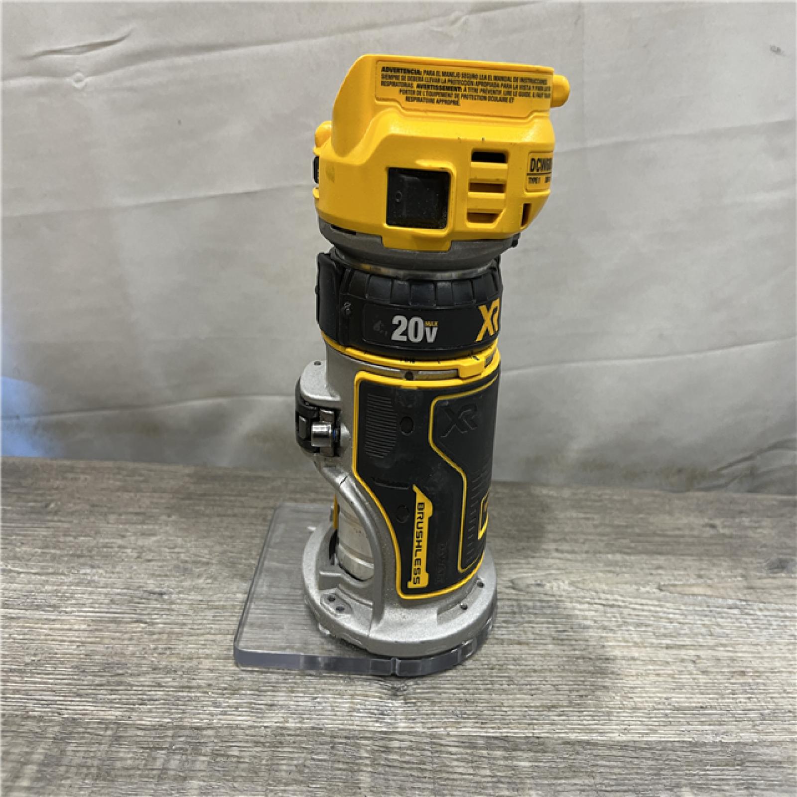 AS-IS DEWALT 20V MAX XR Cordless Brushless Fixed Base Compact Router (Tool Only)