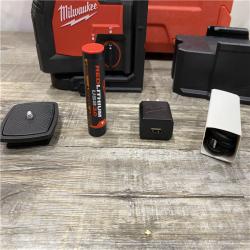 AS-IS Milwaukee Green 100 ft. Cross Line and Plumb Points Rechargeable Laser Level Kit