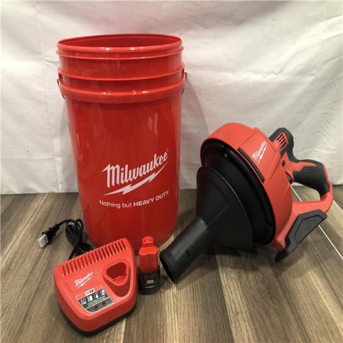 AS-IS Milwaukee 12-V Lithium-Ion Cordless Drain Snake Auger Kit
