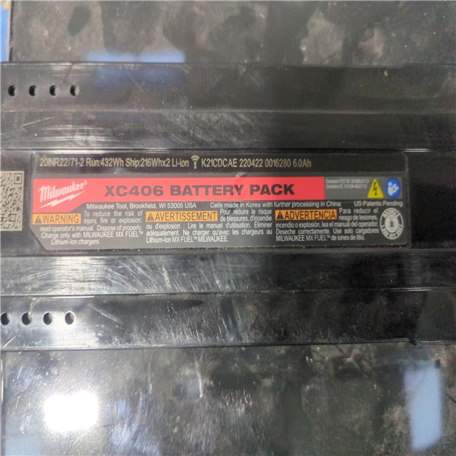 CALIFORNIA AS-IS MILWAUKEE XC406 BATTERY PACK
