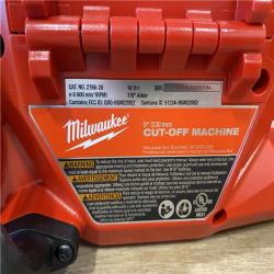 AS-IS Milwaukee FUEL ONE-KEY 18V Lithium-Ion Brushless Cordless 9 in. Cut Off Saw (Tool-Only)