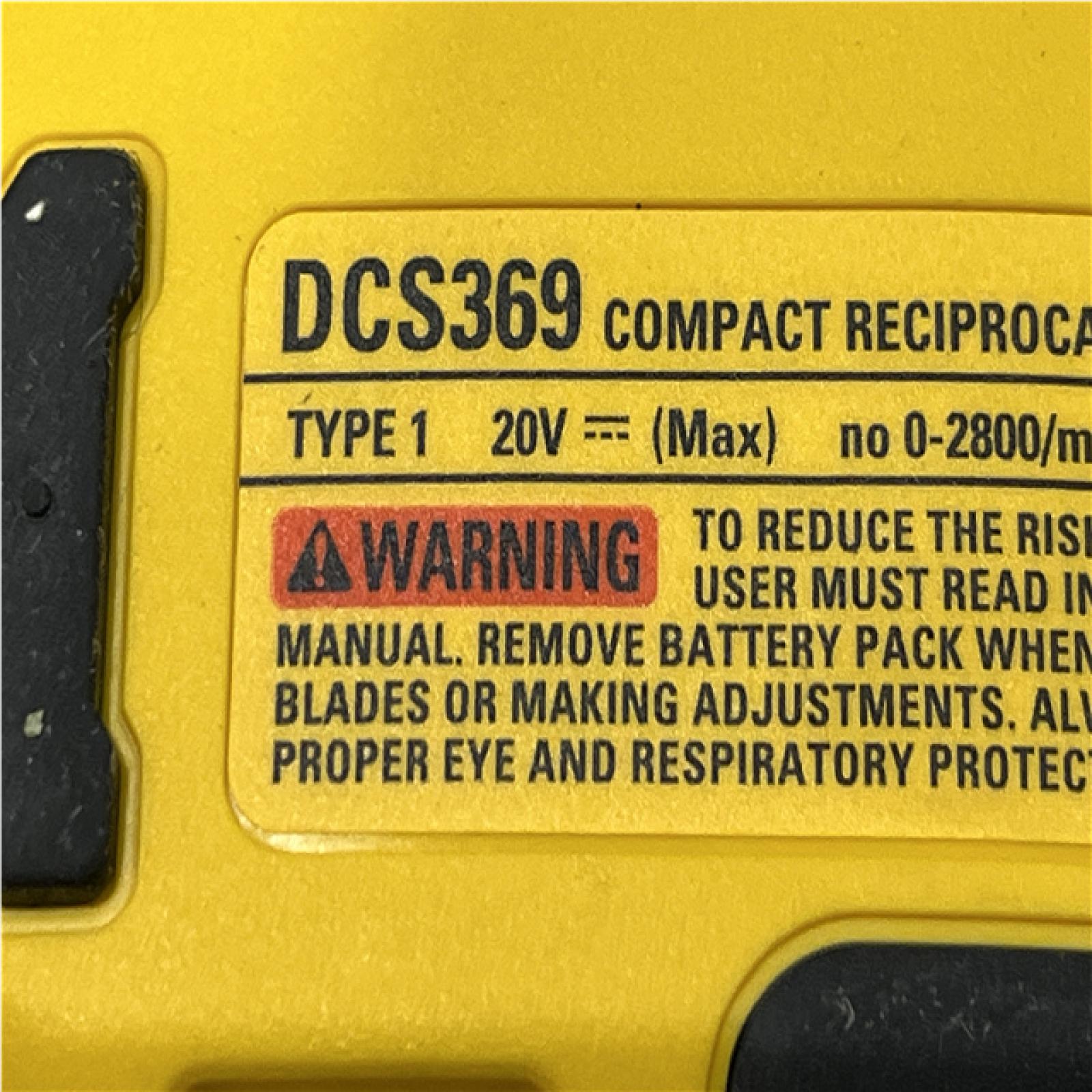 AS-IS DEWALT ATOMIC 20V MAX Cordless Brushless Compact Reciprocating Saw (Tool Only)