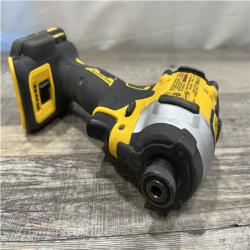 AS-IS DEWALT ATOMIC 20V MAX Lithium-Ion Cordless 1/4 in. Brushless Impact Driver Kit