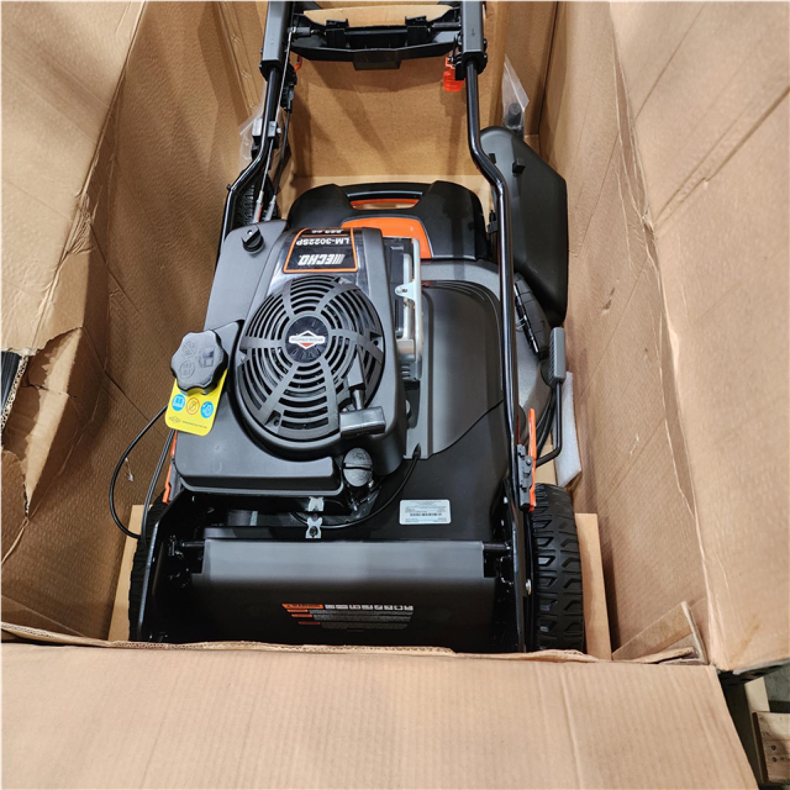 Houston Location AS-IS 30 in. 223 CC Briggs and Stratton Gas 3-in-1 Dual Twin Blade RWD Self-Propelled Wide Area Lawn Mower with ReadyStart