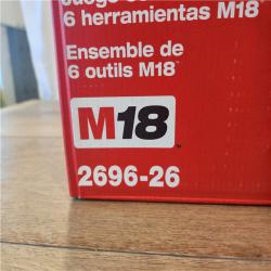 NEW- Milwaukee Tool M18 Cordless 6Tool Combo Kit