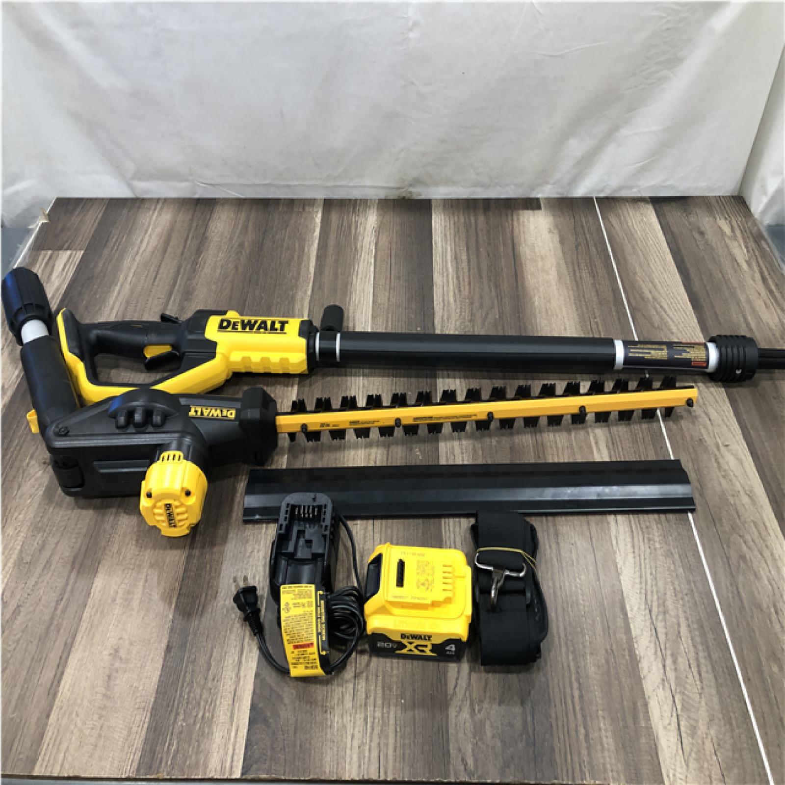 AS-IS DEWALT DCPH820M1 20V MAX Pole Hedge Trimmer Kit