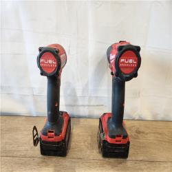 AS-IS- Milwaukee FUEL 18V Lithium-Ion Brushless Cordless Hammer Drill and Impact Driver Combo Kit