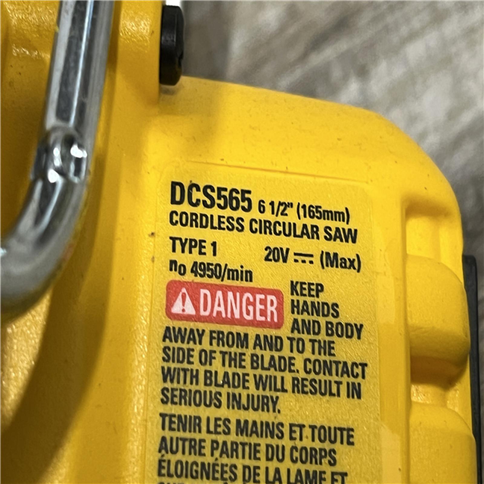 AS-IS DEWALT 20V MAX Cordless Brushless 6-1/2 in. Sidewinder Style Circular Saw (Tool Only)