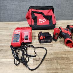 HOUSTON LOCATION - AS - IS Milwaukee 2 Tool Combo Kit W/ (2) Battery & Charger