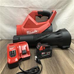 AS-IS  Milwaukee FUEL 120 MPH 500 CFM 18V Brushless Cordless Battery Powered Leaf Blower Kit
