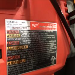 AS-IS Milwaukee FUEL 18V Lithium-Ion Cordless Brushless 6-1/2 in. Plunge Cut Track Saw (Tool-Only)