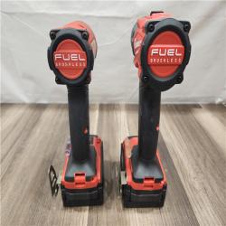 AS-IS- MILWAUKEE FUEL 18V Lithium-Ion Brushless Cordless Hammer Drill and Impact Driver Combo Kit