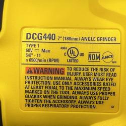 AS-IS DEWALT FLEXVOLT 60V Cordless 7 in. Angle Grinder (Tool-Only)