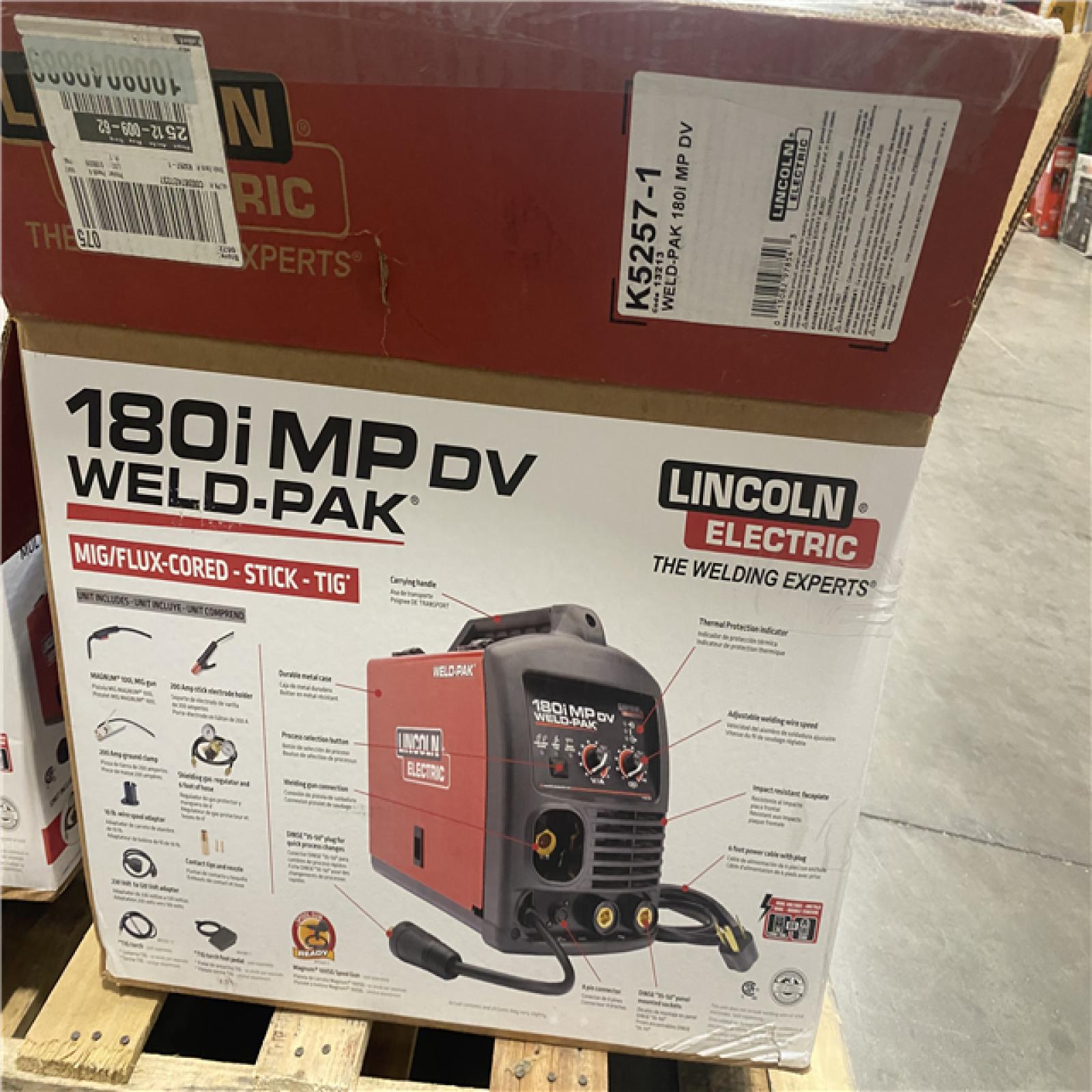 Dallas Location - As-Is Lincoln Electric Weld Pak 180I MP DV K5257-1