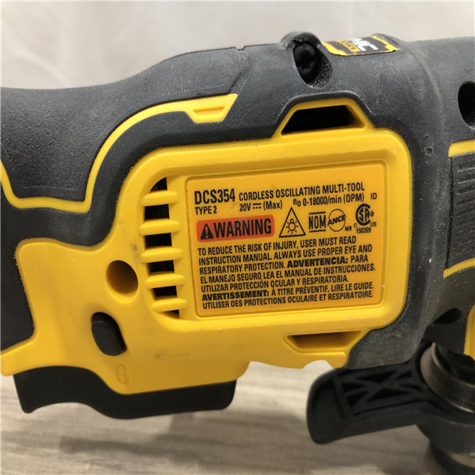AS-IS DeWalt DCS354D1 20V Cordless Oscillating Multi-Tool Kit