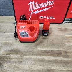 HOUSTON LOCATION - AS-IS Milwaukee M12 FUEL Brushless Cordless 3/8 in. Extended Reach High Speed Ratchet Kit