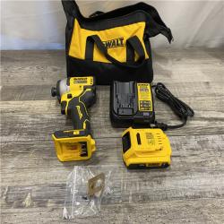 AS-IS DEWALT Atomic 20V Max Lithium-Ion Brushless Cordless Compact 1/4 in. Impact Driver Kit