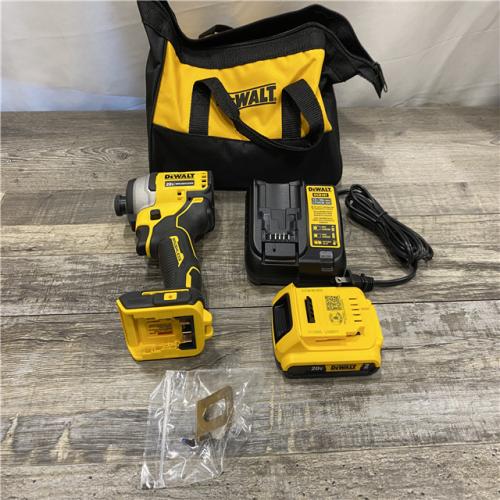AS-IS DEWALT Atomic 20V Max Lithium-Ion Brushless Cordless Compact 1/4 in. Impact Driver Kit