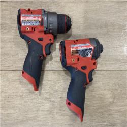 AS-IS Milwaukee FUEL 12-Volt Lithium-Ion Brushless Cordless Hammer Drill and Impact Driver Combo Kit