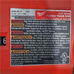 HOUSTON LOCATION - AS-IS Milwaukee  FUEL 18V Lithium-Ion Cordless Brushless 6-1/2 in. Plunge Cut Track Saw (Tool-Only)