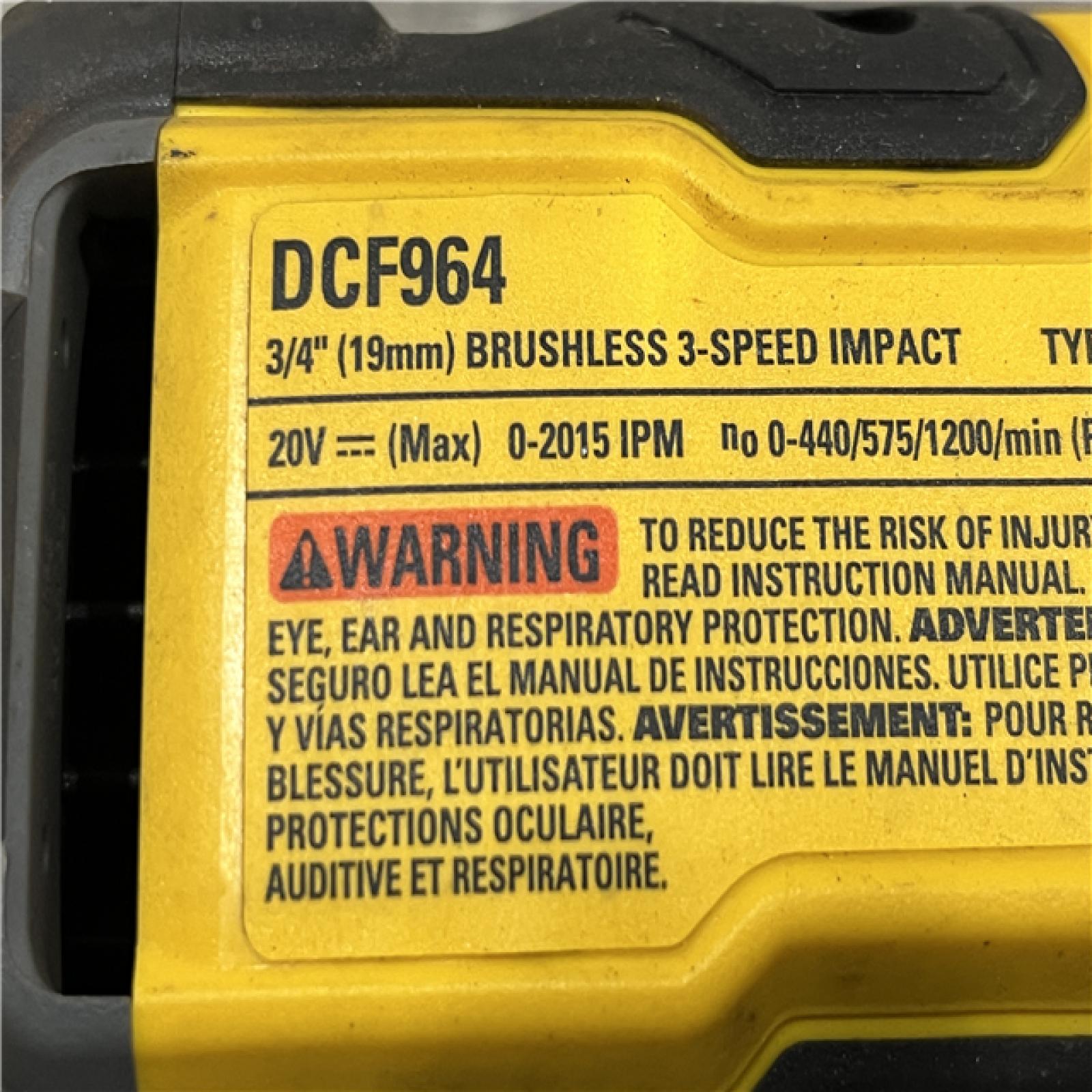 AS-IS DEWALT 20V Brushless Cordless 3/4 in. High Torque Impact Wrench (Tool Only)