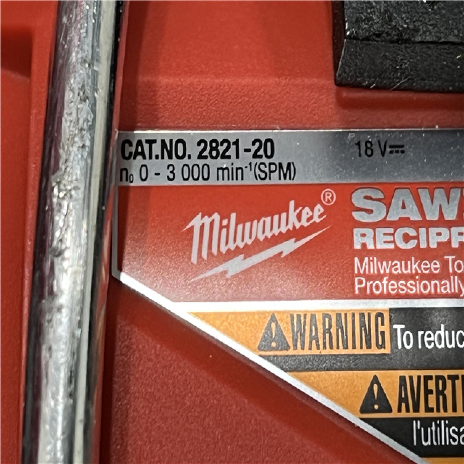 AS-IS Milwaukee FUEL GEN-2 18V Lithium-Ion Brushless Cordless SAWZALL Reciprocating Saw (Tool-Only)