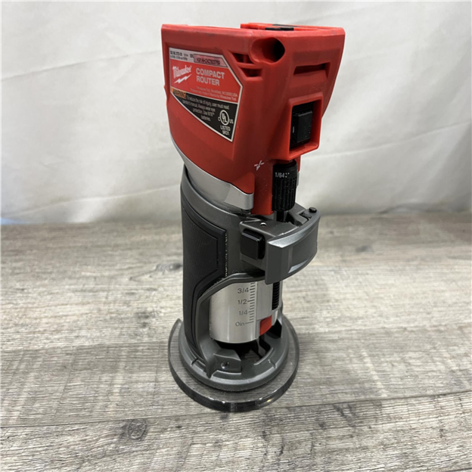 AS-IS Milwaukee FUEL 18V Lithium-Ion Brushless Cordless Compact Router (Tool-Only)