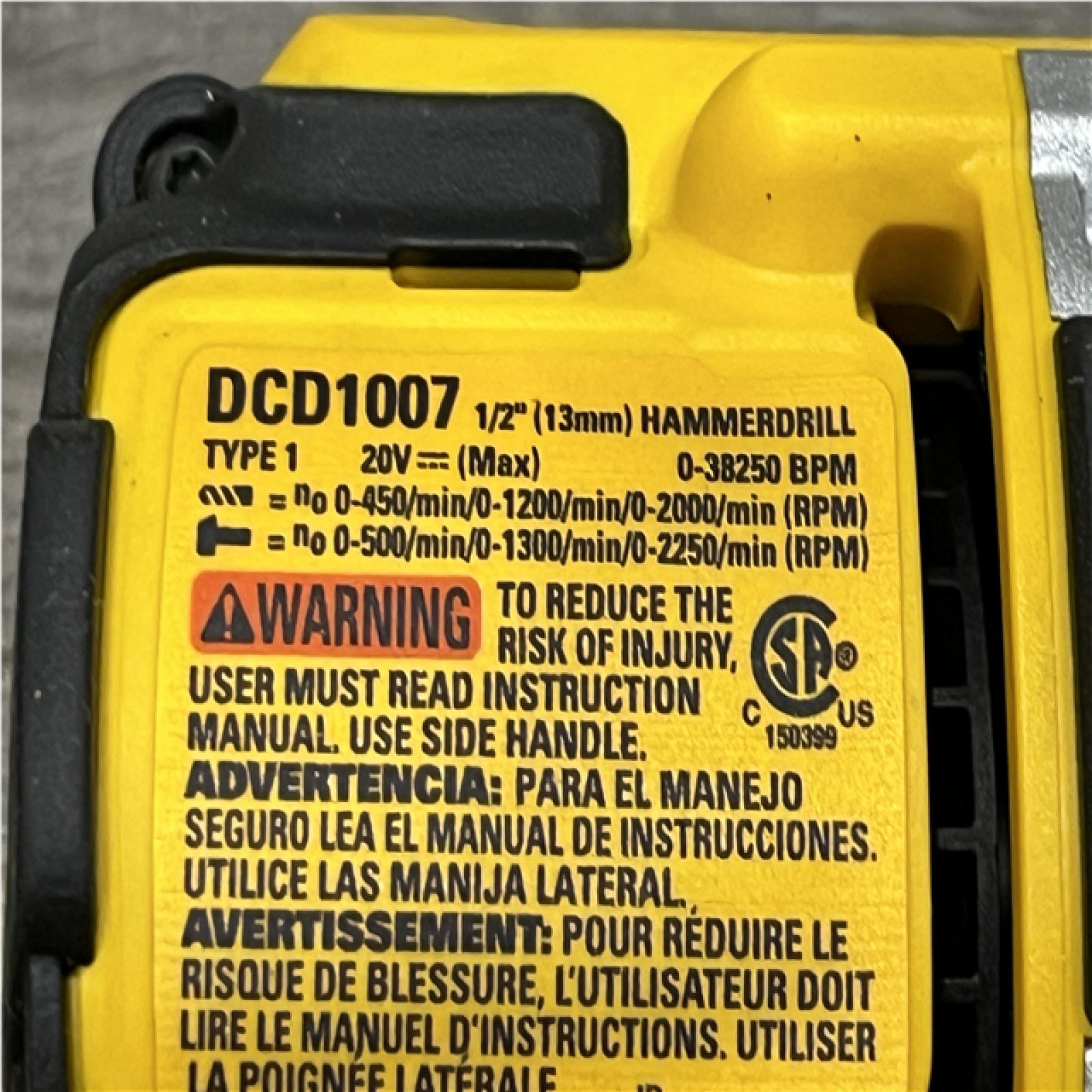 AS-IS DEWALT 20V XR Lithium-Ion Cordless Brushless 1/2 in. Drill/Driver Kit