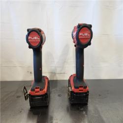 AS-IS- Milwaukee FUEL 18V Lithium-Ion Brushless Cordless Hammer Drill and Impact Driver Combo Kit