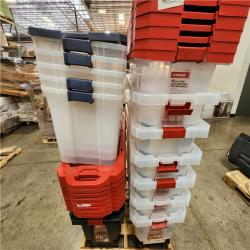Phoenix AS-IS Mixed Plastic Storage Totes Pallet (14 Totes)