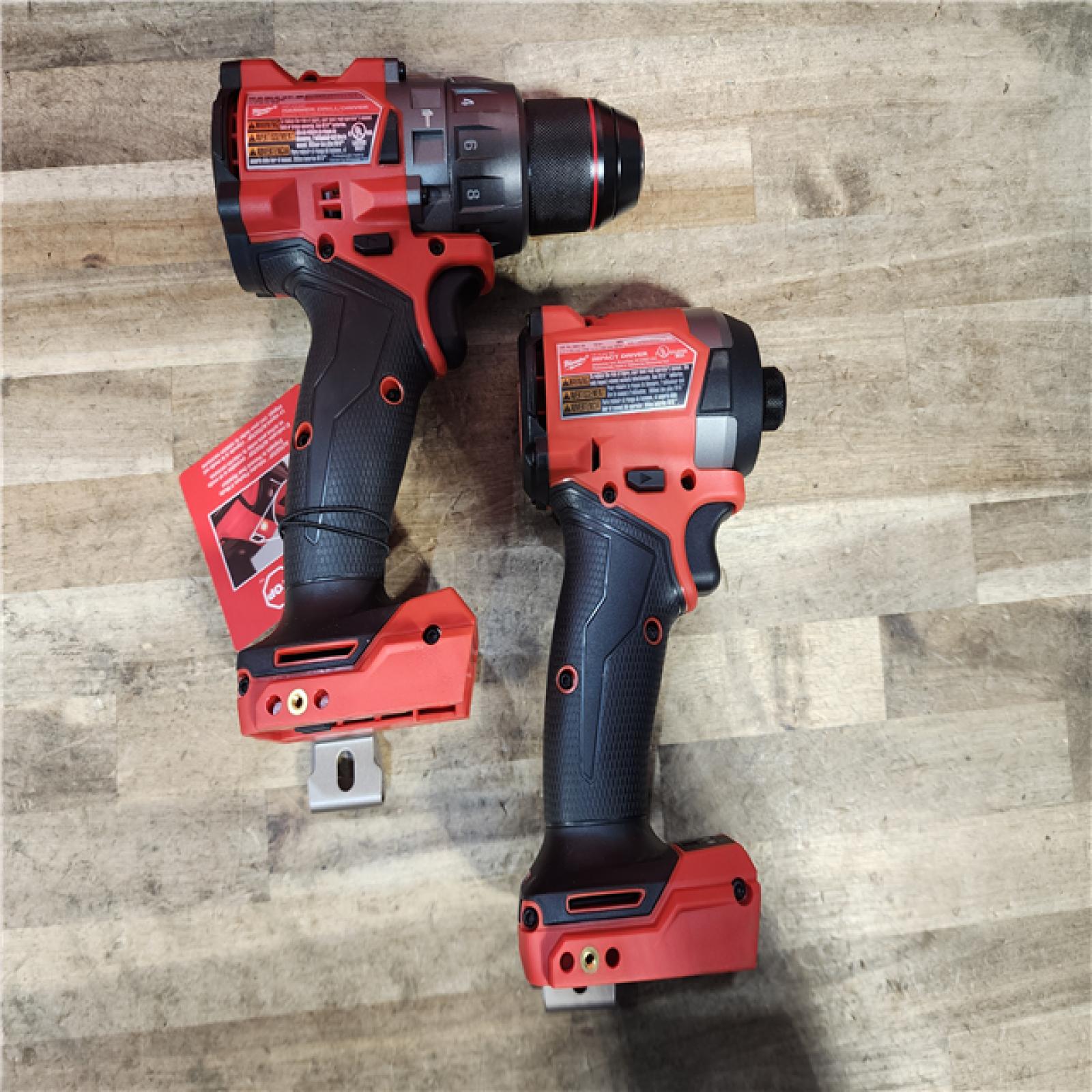 HOUSTON LOCATION - AS-IS Milwaukee  FUEL 18V Lithium-Ion Brushless Cordless Hammer Drill and Impact Driver Combo Kit