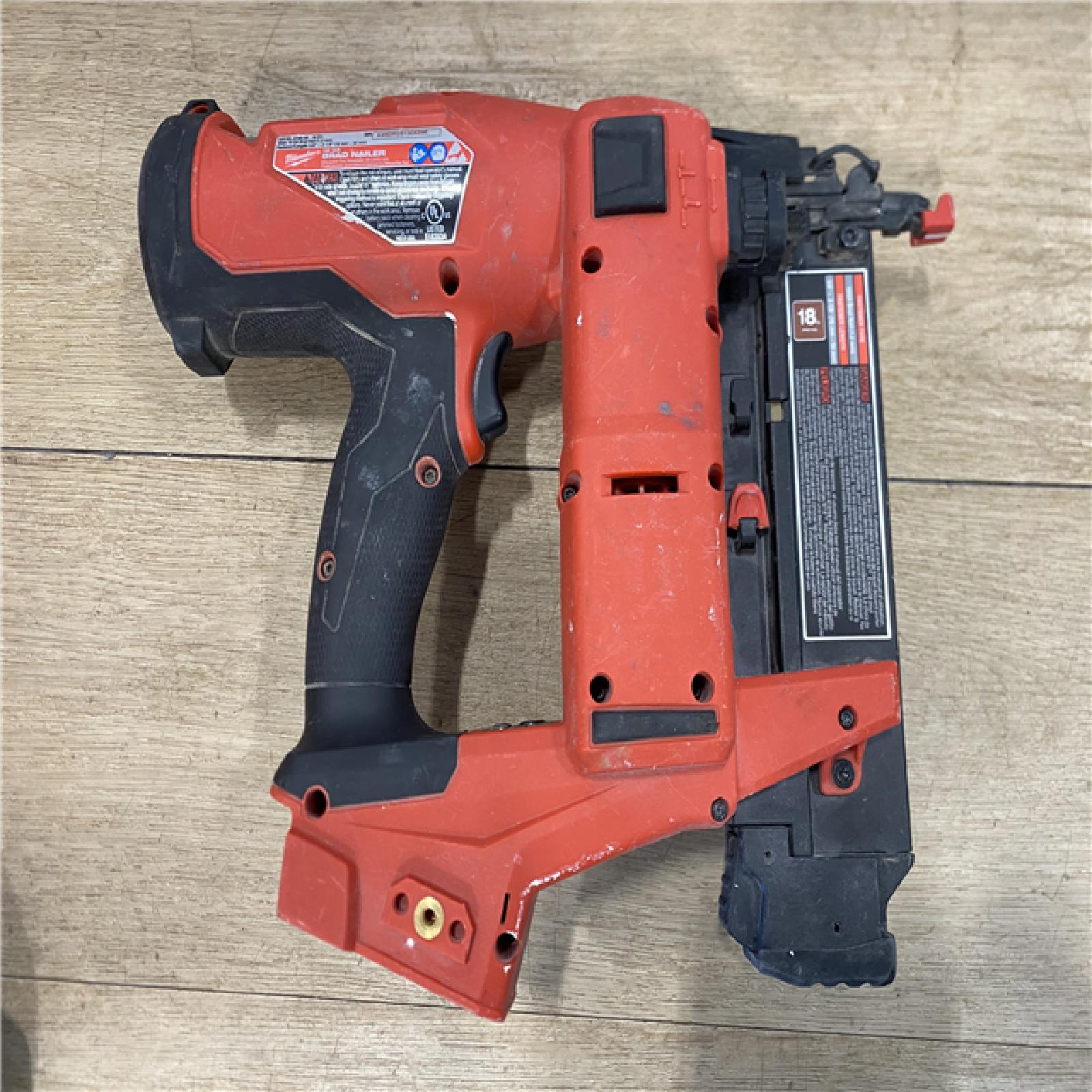 AS-IS Milwaukee FUEL 18-Volt Lithium-Ion Brushless Cordless Gen II 18-Gauge Brad Nailer (Tool-Only)