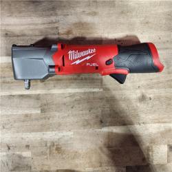HOUSTON LOCATION - AS-IS Milwaukee M12 FUEL 12-Volt Lithium-Ion Brushless Cordless 3/8 in. Right Angle Impact Wrench Kit with Two 2.0 Ah Batteries