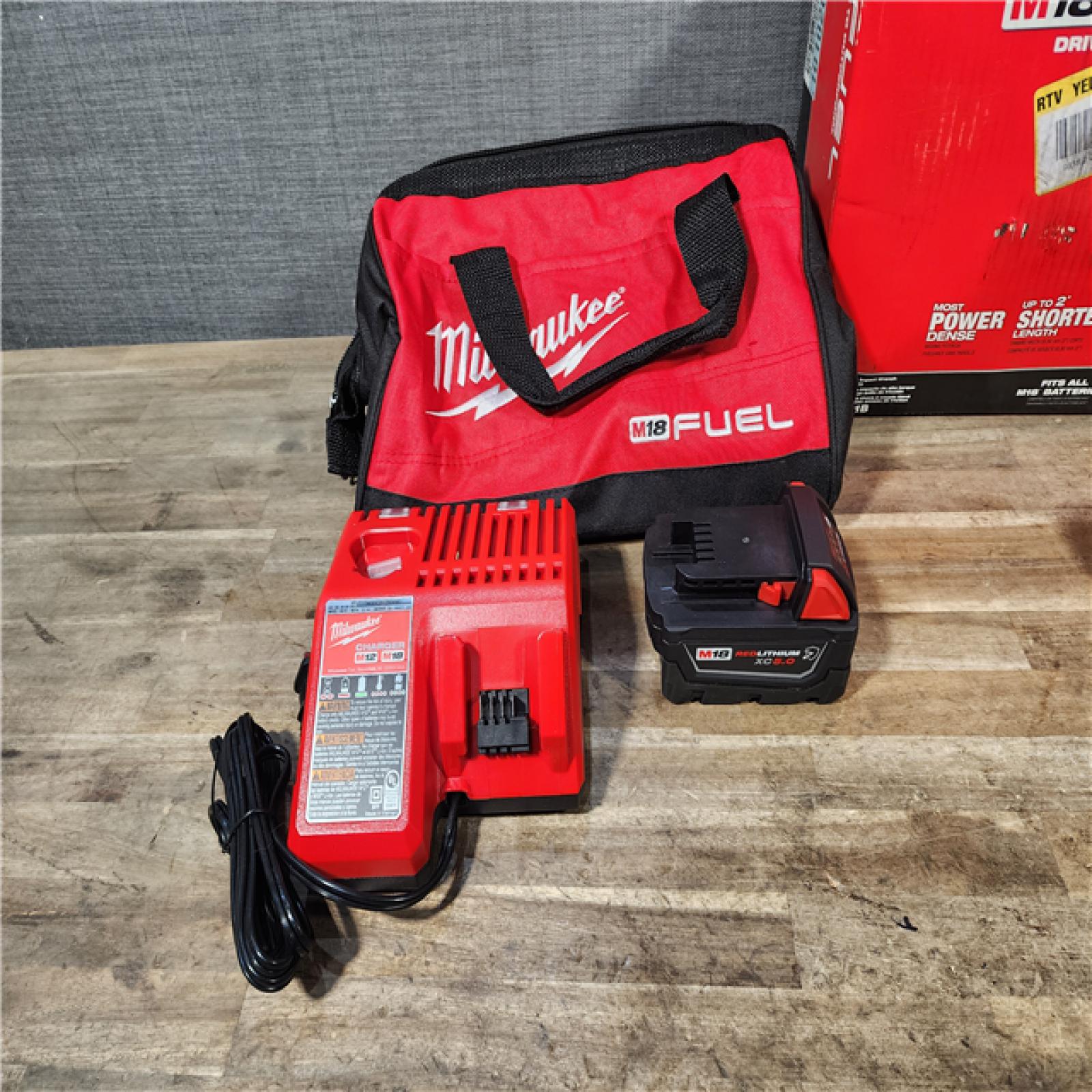 HOUSTON LOCATION - AS-IS Milwaukee M18 1/2 in. Cordless Brushless High Torque Impact Wrench Kit (Battery & Charger)