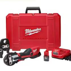 NEW! - Milwaukee M12 12-Volt Lithium-Ion Force Logic Cordless Press Tool Kit (3 Jaws Included) with Two 1.5 Ah Battery and Hard Case