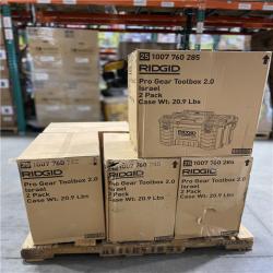DALLAS LOCATION - RIDGID Pro Gear System Gen 2.0 Stackable Durable 2 Pack - (6 UNITS)