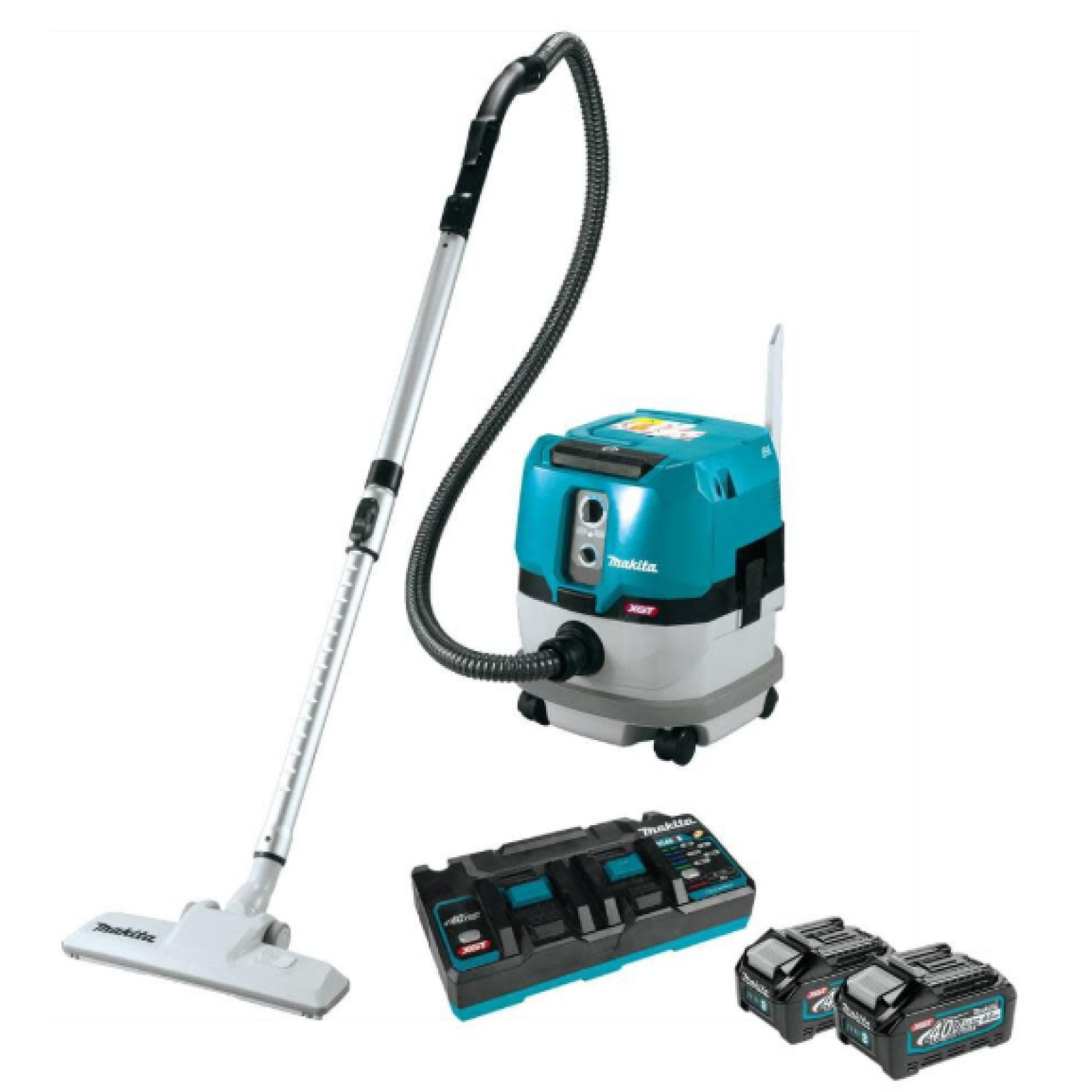 DALLAS LOCATION- MAKITA 40V max XGT Brushless Cordless 2.1 Gallon Wet/Dry Dust Extractor/Vacuum Kit (4.0Ah)